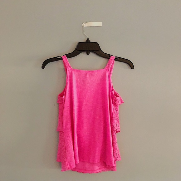 Pink Baby Girl Ruffled Tanktop - Picture 2 of 3